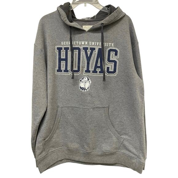 Georgetown University Hoyas Bulldog Hoodie Alta Gracia Large - Picture 1 of 9